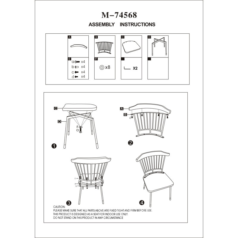 17.91'' H Upholstered Side Chair, Natural