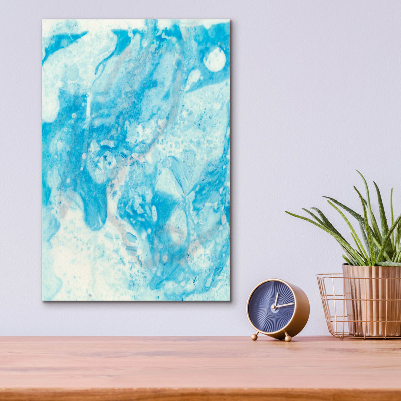 «Seeing Blue 1» par Alicia Ludwig, art mural en verre acrylique, H 16 po x l 12 po x P 0,13 po