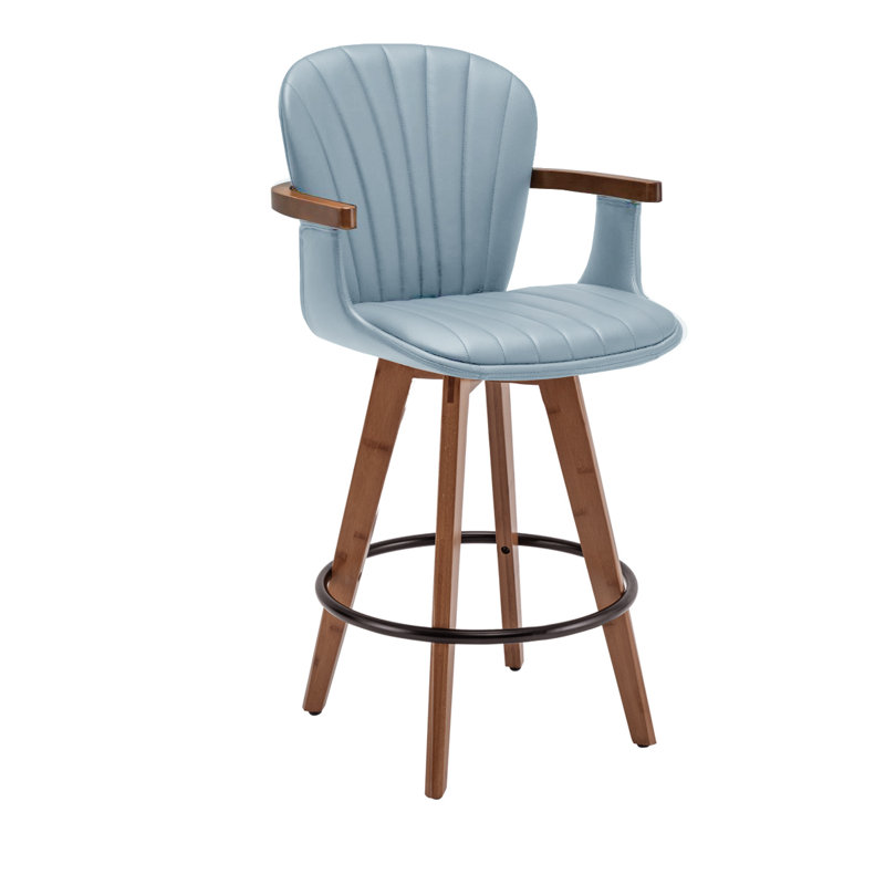 Tabourets pivotants Bartonville, Blanc, Tabouret de bar (siège d'une hauteur de 30 po)
