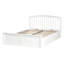 Ottoman Bed Pine Wood CLARBEC White-423942087