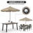 Loddon 6 - Person Patio Dining Set with-728436203
