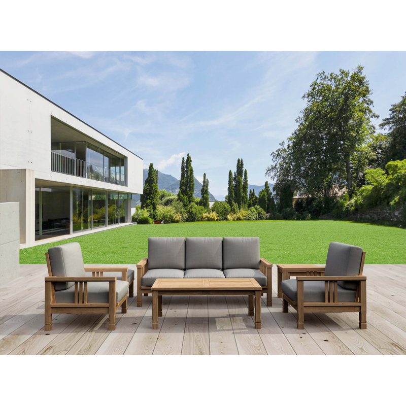 ENSEMBLE DE PLACES DE SÉRIE-252, Table, x2 Armchairs, Sofa, Side Table