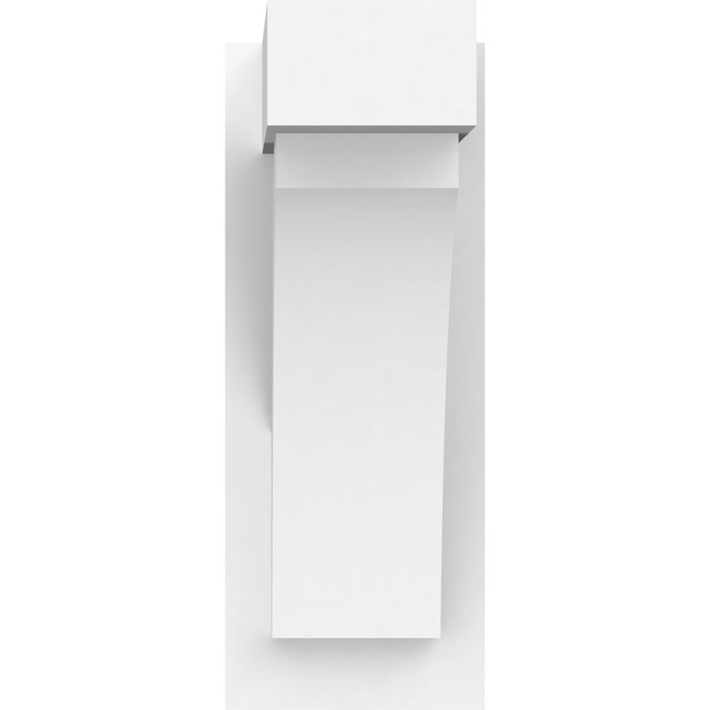 Uréthane Thorton Signature avec embouts blocs, brun clair apprêté, H 18 po x l 7 po x P 14 po