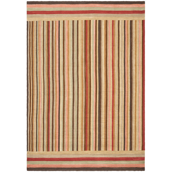 Ralph Lauren Martine Stripe Hand Knotted, Wool Pile, Harvest Area Rug ...