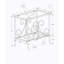 Table d'appoint, table d'appoint, table de bout, table de chevet, lampe, verre trempé transparent, métal gris, traditionnel-661145963