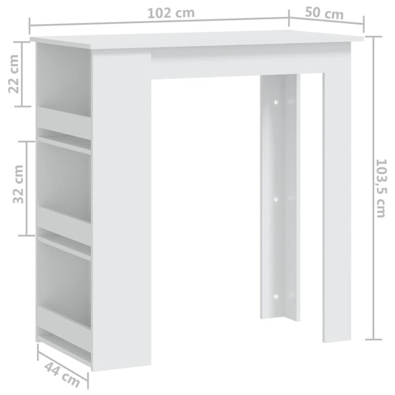 Sidnee Dining Table, White