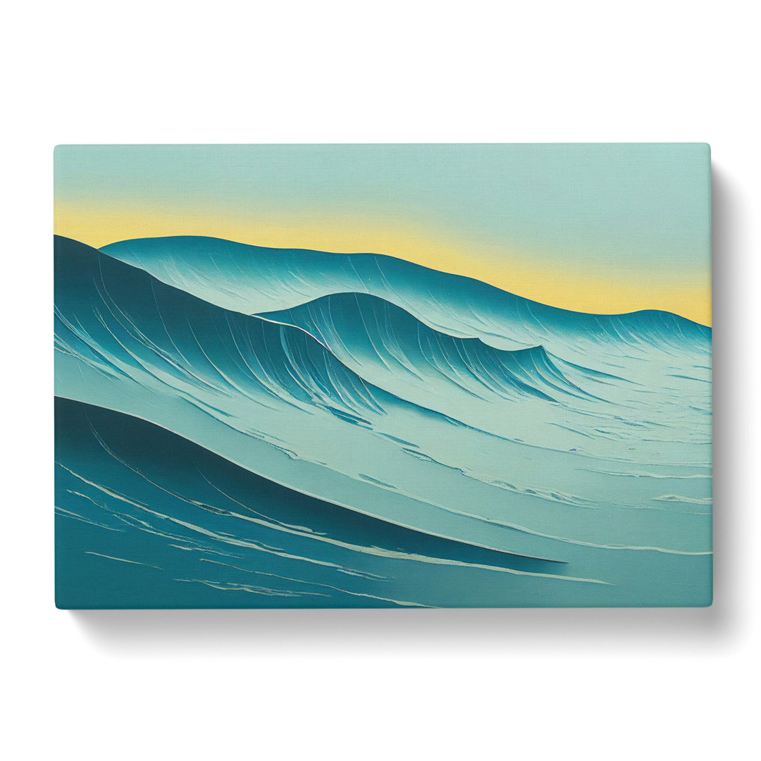 Ocean Wave Sunrise Vol.1 - Wrapped Canvas