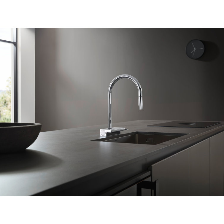Aquno Select 3-Spray Kitchen Faucet with Pull-Down Spout with sBox, 1.75