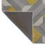 Gray-Yellow Themed Cross Geometric Shape Patterned Modern Decorative Rug-1170411862
