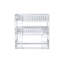 Lit superposé simple en bois d'hévéa amovible et peu encombrant-1132140697