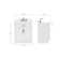 Tidworth 30'' Solid Wood Single Bathroom Vanity with 1.5'' Carrara Quartz Top, Rectangular Sink