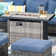 Rectangle Iron Propane Fire Pit Table