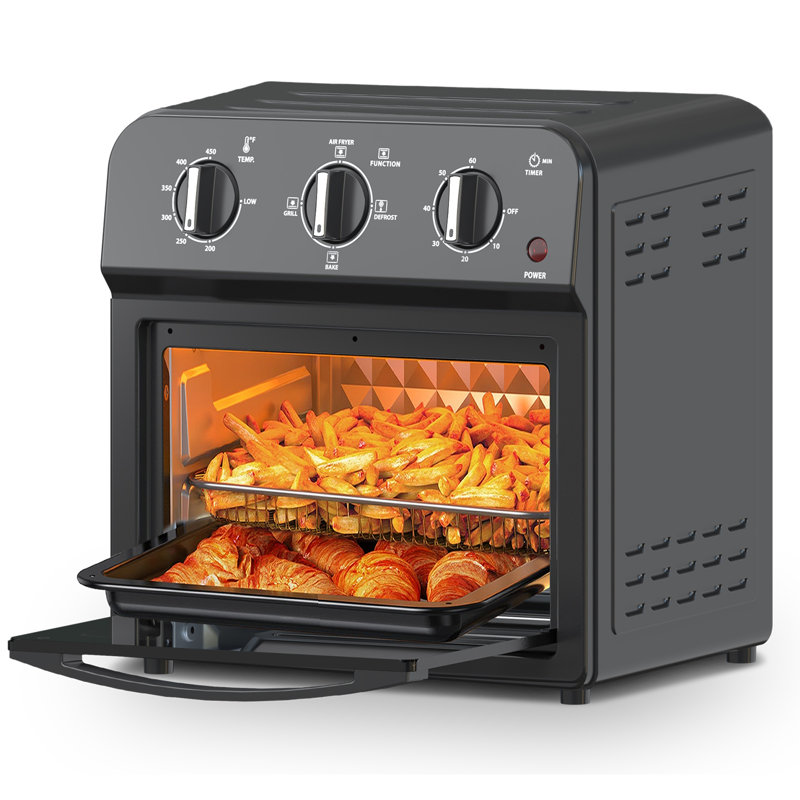 Large Air Fryer Toaster Oven Combo, Convection Countertop Oven With 360° Hot Air Circulation For Healthy Oil-Free Cooking, Multifunctional With Adjustable Time And Temperature Control | Gift Idea