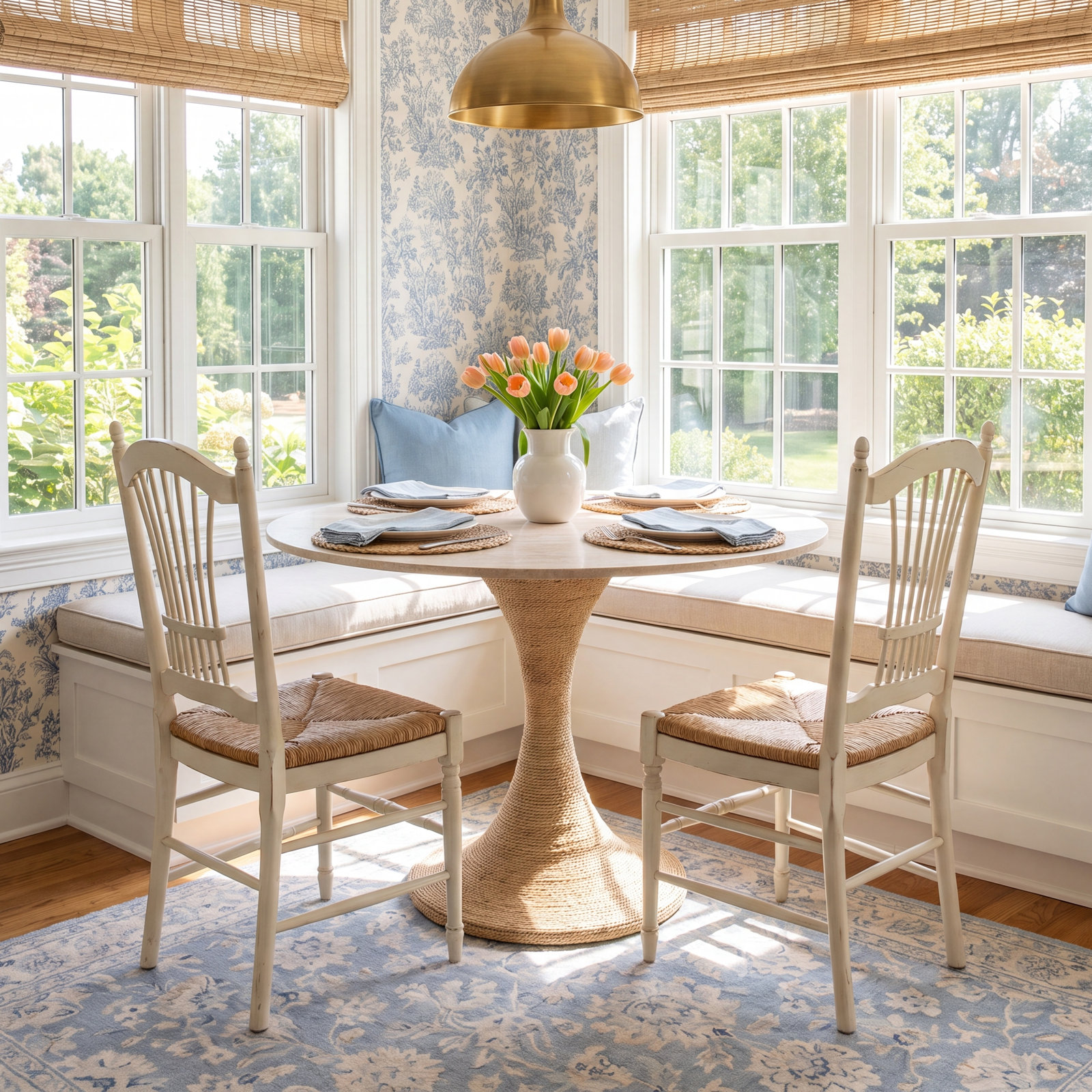 Westhampton 44'' Round Marble Dining Table