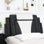 Coussin de tête de lit vidaXL noir et blanc 100 cm Viana-1093920620
