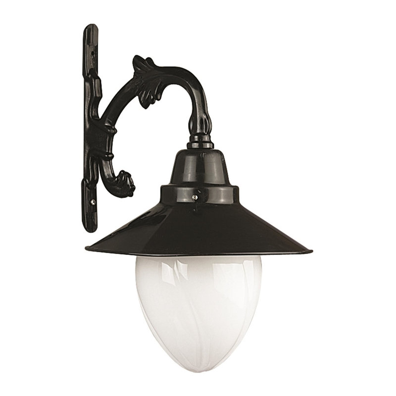 Outdoor Wall Lamp, Black & White, ABS Body, 17.7 x 7.9 inches | Acrylic Cap, E27 Socket (Max 40W), IP65 Waterproof | Perfect for Traditional & Industrial Decor, Durable & Stylish Design for Your Home