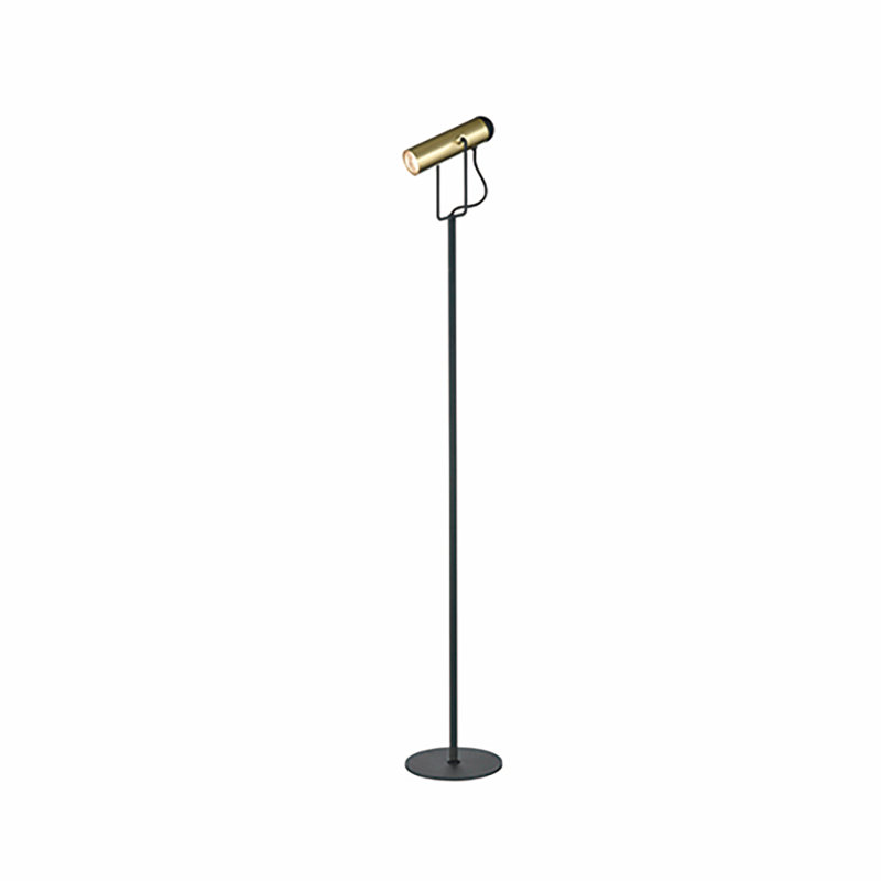 Byrine 160cm Polished Task Floor Lamp, Gold