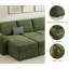Canapé-lit rembourré en L avec chaise de rangement en L 100,5 po Hatuner-762109176