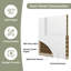 JUBEST 36 x 80 po, lisse, apprêté blanc, panneau de porte intérieure moulé à 5 panneaux, âme creuse, composite, 5 panneaux.-120641142