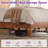 Bilal Full Size Solid Wood Platform Bed Frame with 47.2'' Headboard,Brown-1111246594-1111246597