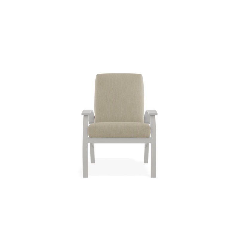 Belle Isle Outdoor Lounge Chair, Huskie, Snow