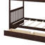 Lits superposés avec 2 tiroirs de rangement en bois massif avec échelle et barrière de sécurité convertible-221942799