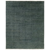 Jaipur Living Origin SAG15 Handknotted Solid Dark Slate Area Rug (6'x9')