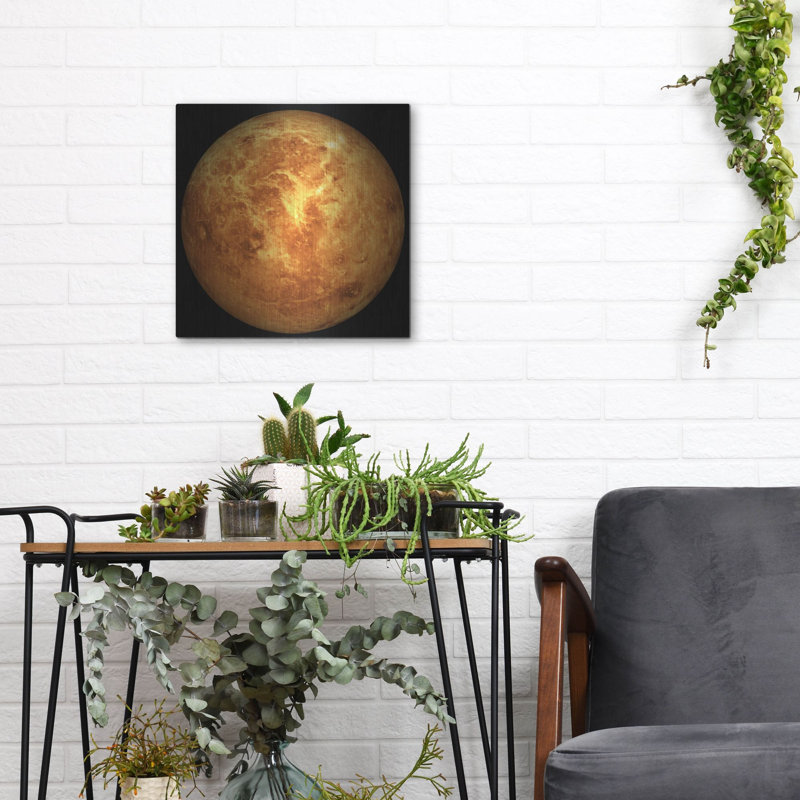 «Planète Vénus» par Luxe Portfolio, art mural en métal, H 12 po x l 12 po