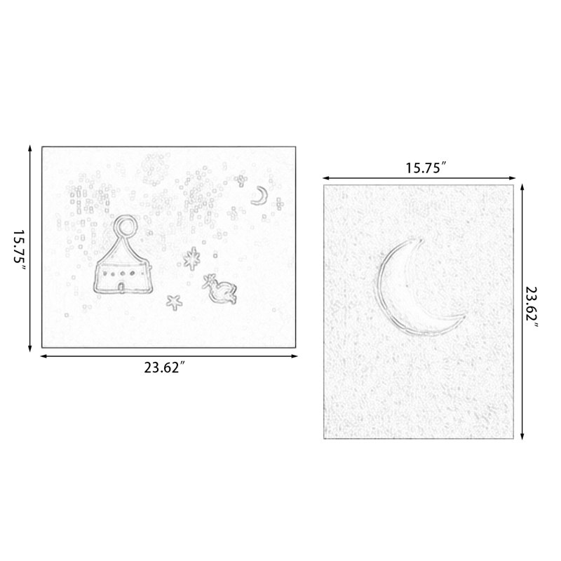Ensemble de 2 tableaux rectangulaires sur toile de style moderne du milieu du siècle pour le salon, H 23,62 po x l 39,37 po