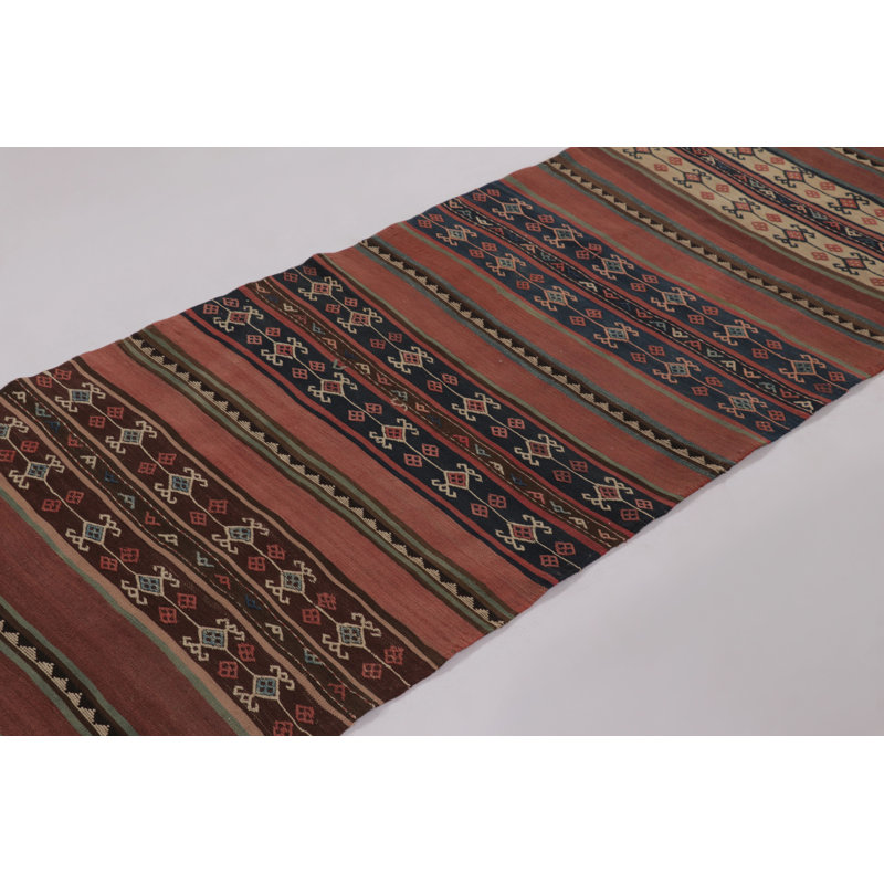 Kilim & Flatweave One-of-a-Kind 2'10X12'8 Area Rug