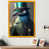 Impression dorée sur toile encadrée