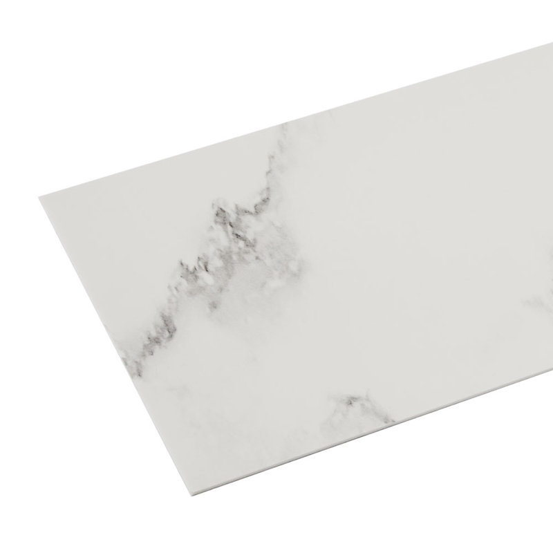 Polyvinyl Chloride (PVC) Peel and Stick Field Tile, 30 cm x 60 cm, Light Grey