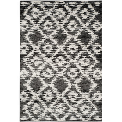 Tapis ivoire / gris anthracite Bethlyn