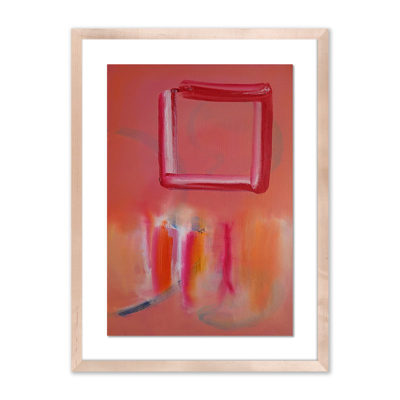 Souk Daylight Print by Charles Stuart, 24" H x 18" W x 1.5" D, Natural, Red/Yellow/Black/Orange/Pink