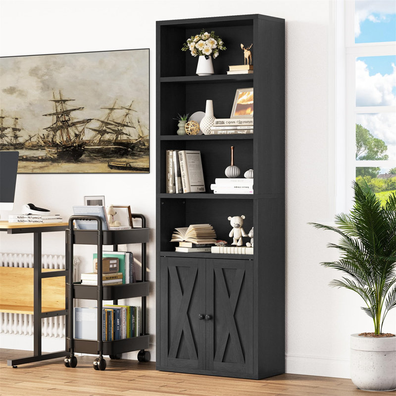 180cm H Standard Bookcase, Black
