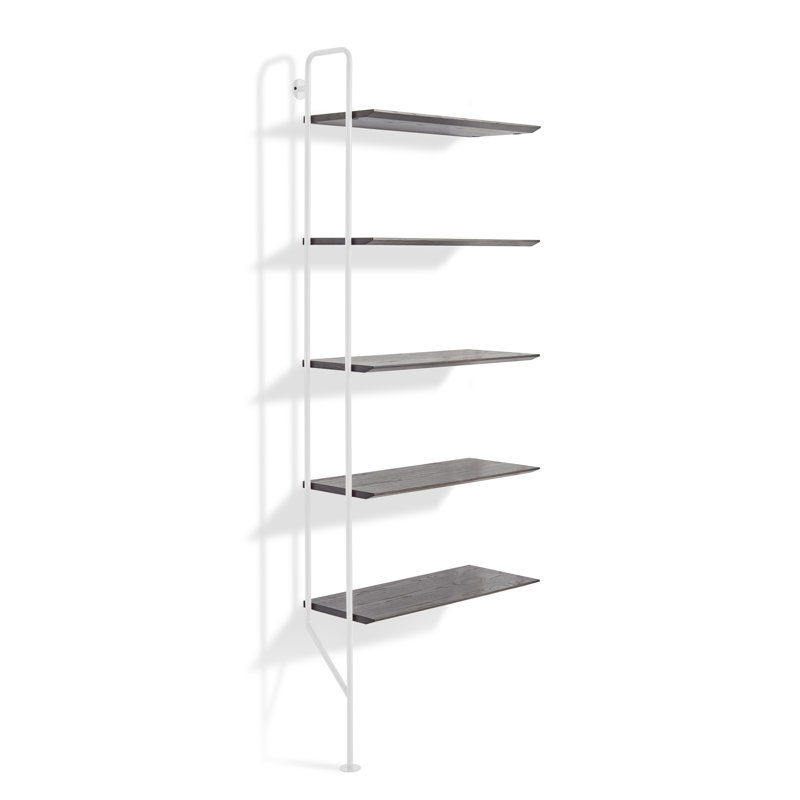 Hitch Bookcase Add-on Kit, White/Slate