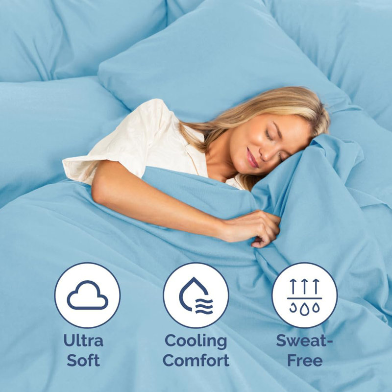 400 Thread Count Cotton Extra Deep Pocket Fitted Sheet - Hotel Luxury Single Fitted Sheet Only - Easily Fits 18" to 24" Mattress