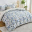 Ensemble de literie pour lit simple en microfibre floral, doux et respirant Hime-117627973-117627985