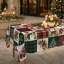 Nappe rétro patchwork de Noël rouge-166308159