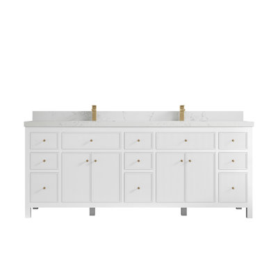 Ensemble de meuble-lavabo double 84 po