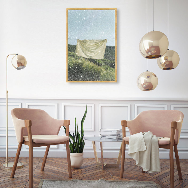 Floating Cotton I Print by Oliver Gal, 46"H x 31"W, Gold Floater Frame