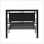 Structure de lit simple en métal avec structure en acier robuste, style moderne et confort pour toute chambre à coucher