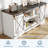 59" Farmhouse TV Stand for 65 Inch TVs, Sliding Barn Doors, Storage Cabinets & Adjustable Shelf-221763743