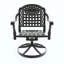 5-Piece All-Weather Cast Aluminum Dining Set, Include 4 Swivel Chairs And Rectangular Table With Frame-243309709