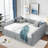 Upholstered Daybed with Two Drawers Rainbolt-1100424354