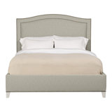 Caroline/Casey Queen Upholstered Low Profile Panel Bed