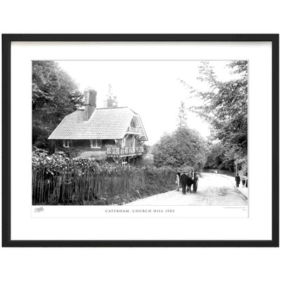 Caterham, Church Hill 1903 1 Piece Single Picture Frame Wall Art