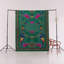 Tapis décoratif moderne vert à motif d'oiseaux et de fleurs-1395693620