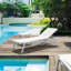 Chaise longue inclinable simple de 76 po de longueur Estas-25754412