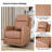 Giselle 26.5" Wide Manual Swivel Rocker Recliner with Metal Base-583672662